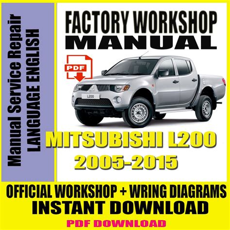 Mitsubishi L200 Service Repair Pdf Manual 2012 2013