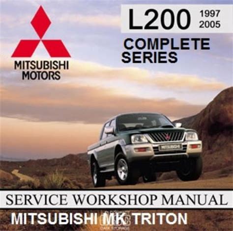 Mitsubishi L200 Triton 2001 Repair Service Manual