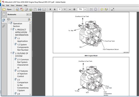 Mitsubishi L200 Triton 4d56 4m41 Engine Full Service Repair Manual 2005 2011