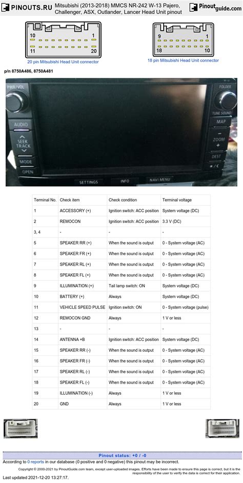 Mitsubishi Lancer Head Unit Wiring Diagram