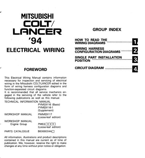 Mitsubishi Lancer Wiring Diagram Pdf