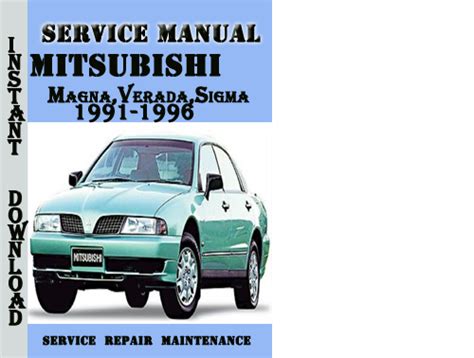 Mitsubishi Magna Verada 1991 1996 Repair Service Manual Pdf