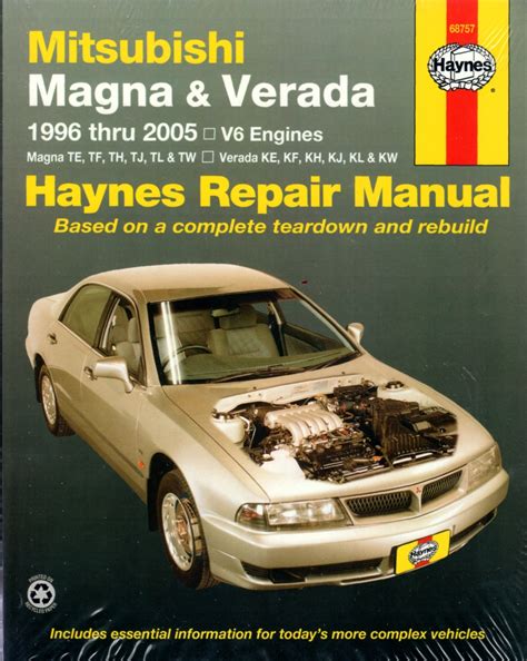 Mitsubishi Magna Verada 1996 Repair Service Manual