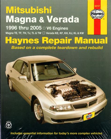 Mitsubishi Magna Verada Pdf Service Repair Workshop Manual 1995 Onwards