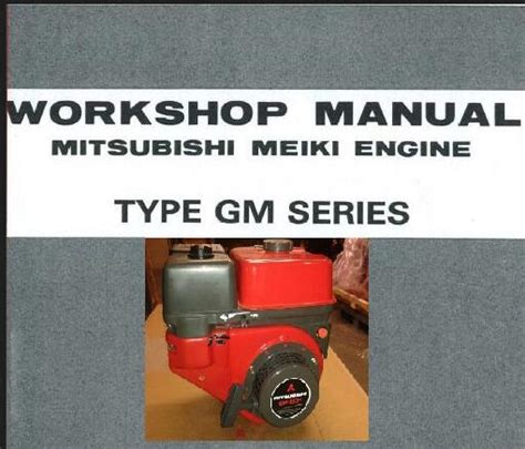 Mitsubishi Meiki Engine Type Gm Series Service Repair Workshop Manual Download