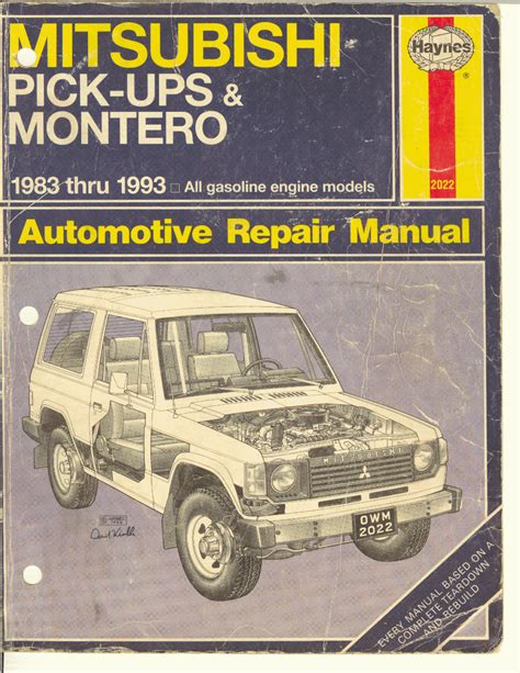 Mitsubishi Mighty Max 50 Raider Service Repair Manual Pdf 1987 1993