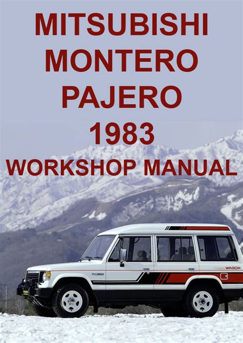 Mitsubishi Montero 1983 Workshop Service Manual Pdf