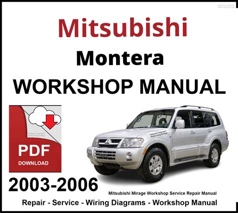 Mitsubishi Montero 2003 Workshop Service Manual Pdf