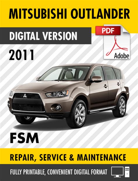 Mitsubishi Outlander Full Service Repair Manual 2011 2014