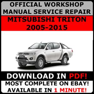 Mitsubishi Triton Service Repair Manual 1999 2005