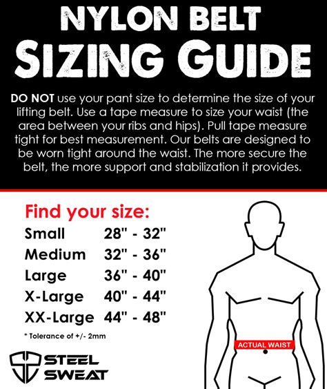 Mk Belt Size Chart