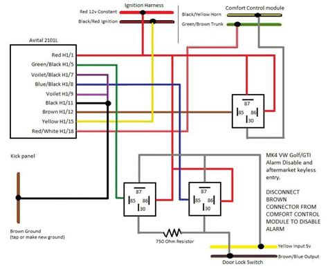 Mkiv Vw Door Lock Wiring Diagram