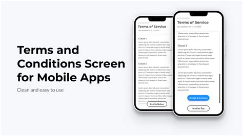 Mobile App Terms And Conditions Template