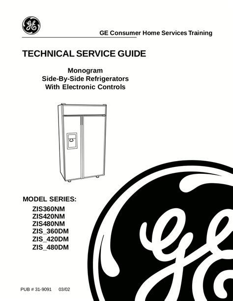Monogram Refrigerator Service Manual
