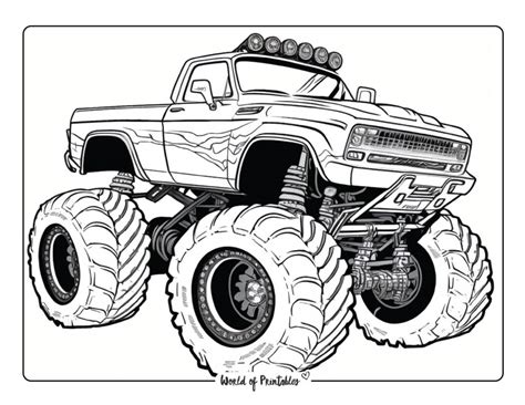 Monster Truck Pictures Printable