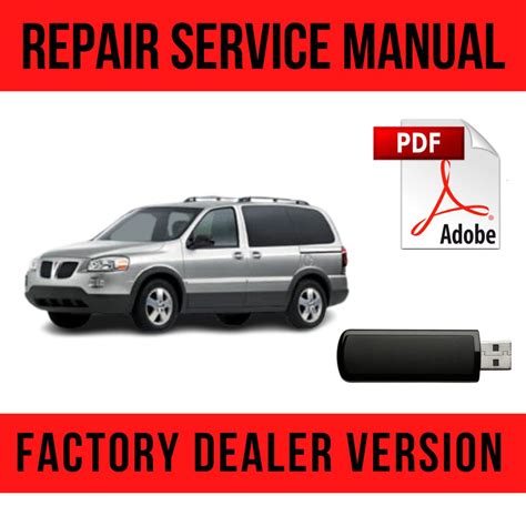 Montana Sv6 2005 To 2009 Factory Workshop Service Repair Manual