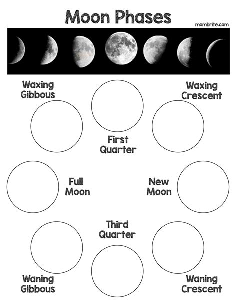 Moon Phases Printable