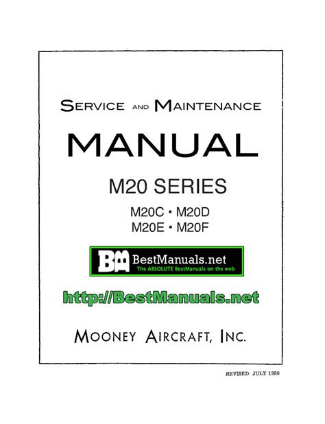 Mooney M20f Service Manual Parts Catalog 3 Manuals Download