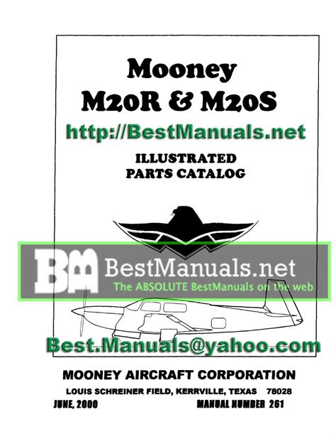 Mooney M20r Illustrated Parts Catalog Newest Service Manual Manuals Download