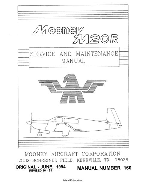 Mooney M20r Service Workshop Manual Parts Manuals M20 R Download