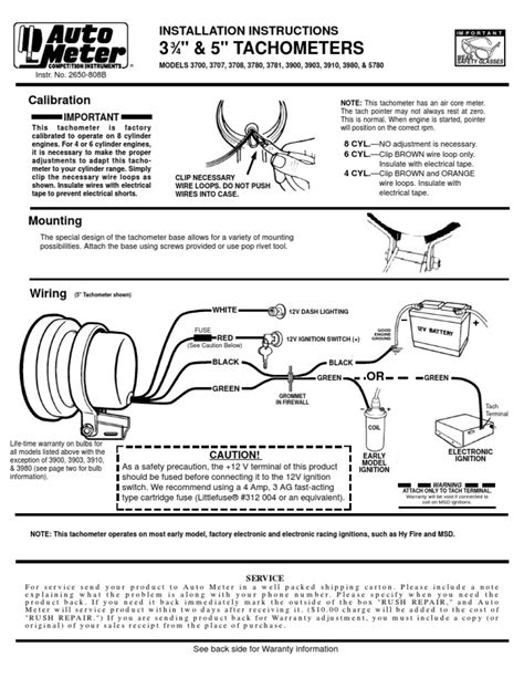 Mopar Electronic Ignition Wiring Diagram Tach Connection