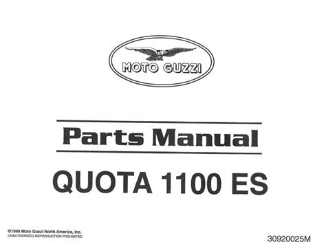 Moto Guzzi Quota 1100 Service Repair Manual