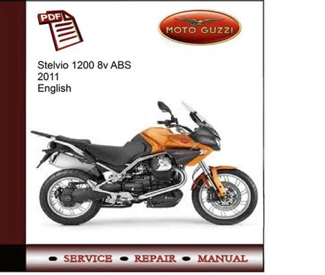 Moto Guzzi Stelvio 1200 8v Abs Full Service Repair Manual 2011 2013