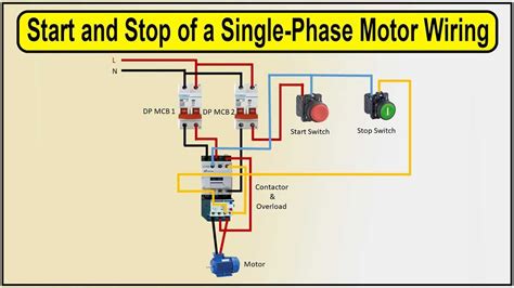 Motor Wiring Diagram Single Phase