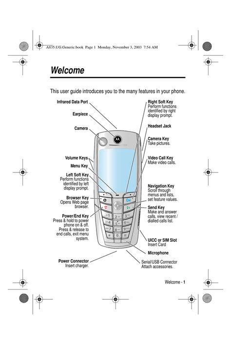 Motorola Cell Phone Operating Manual