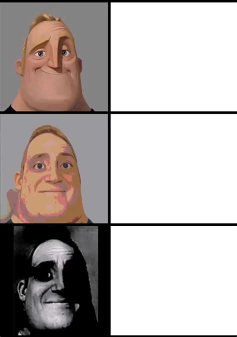 Mr Incredible Meme Template