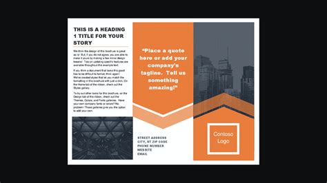Ms Word Leaflet Template