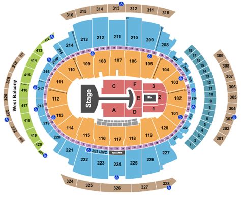 Msg Lady Gaga Seating Chart