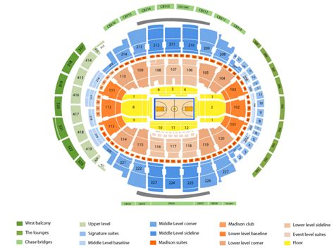 Msg Seating Chart Knicks
