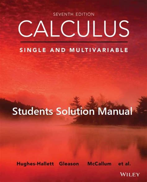 Multivariable Calculus Solutions Manual 7th