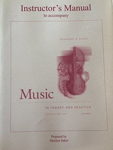 Music In Theory And Practice Instructor Manual