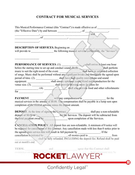 Music Industry Contract Templates