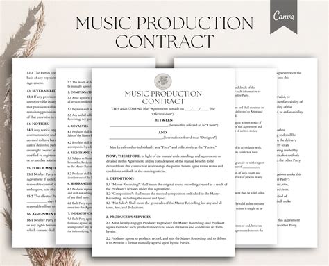 Music Producer Contract Template