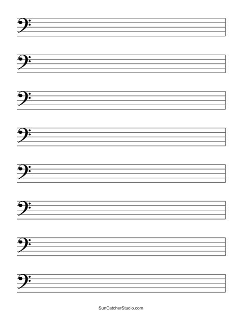 Music Stave Printable