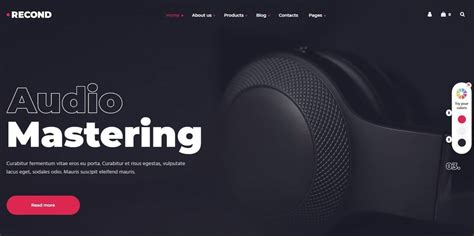 Music Studio Website Template