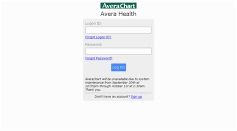 My Avera Chart Login