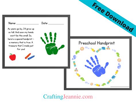 My Handprint Template