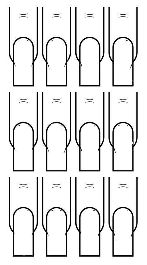 Nail Drawing Template