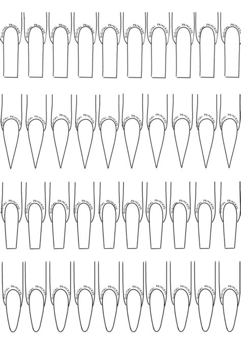 Nail Map Template