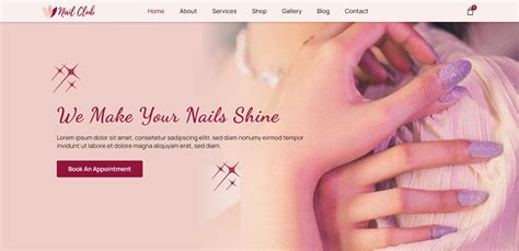 Nail Salon Website Templates