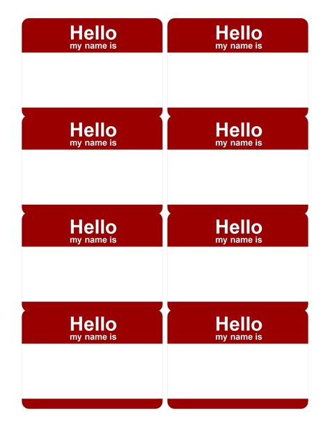 Name Badge Template