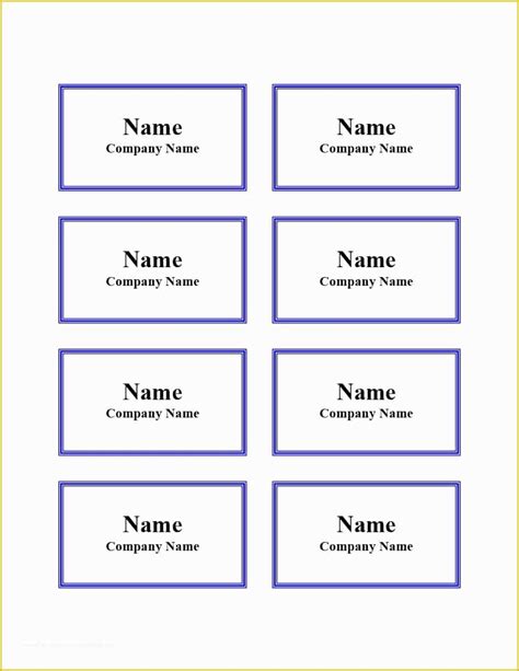 Name Badge Template Free
