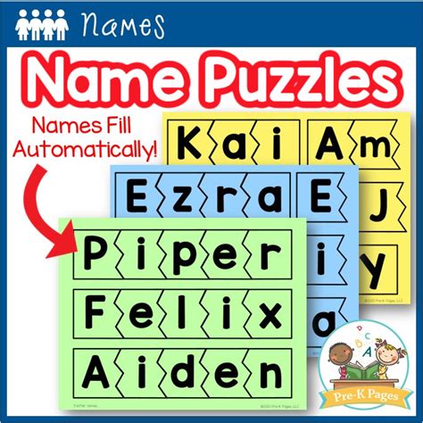 Name Puzzles Printable