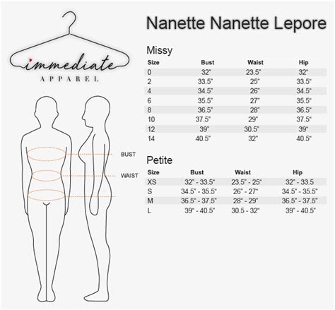 Nanette Lepore Size Chart