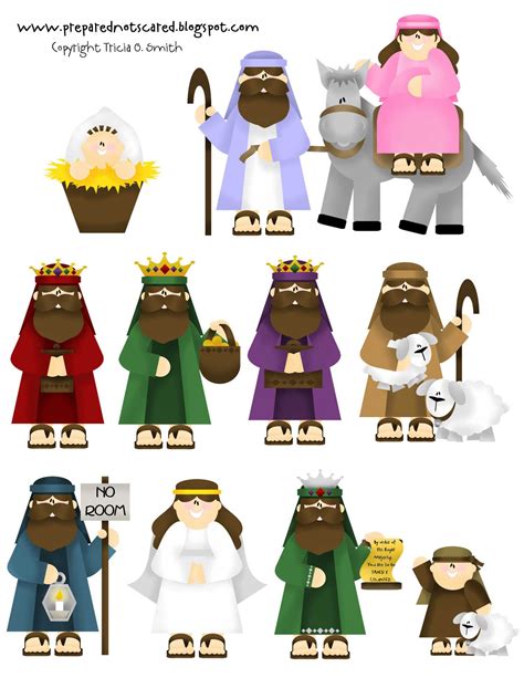 Nativity Scene Characters Printable