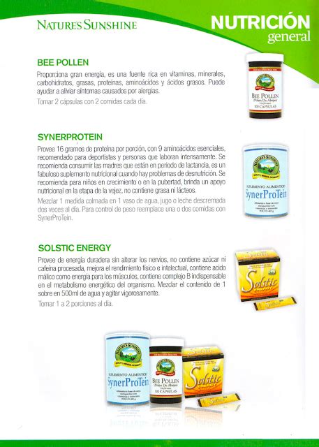 Nature Sunshine Catalogo